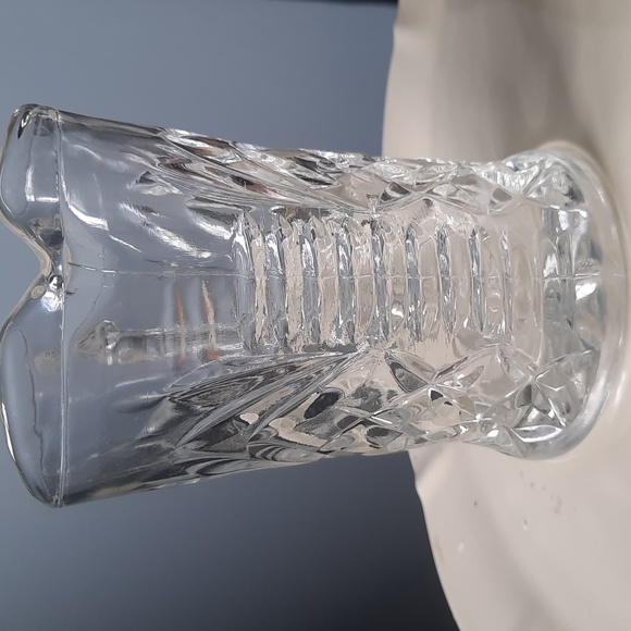 Vintage Anchor Hocking Pineapple Pattern Pressed Glass Creamer/Small Pitcher - Picture 2 of 8